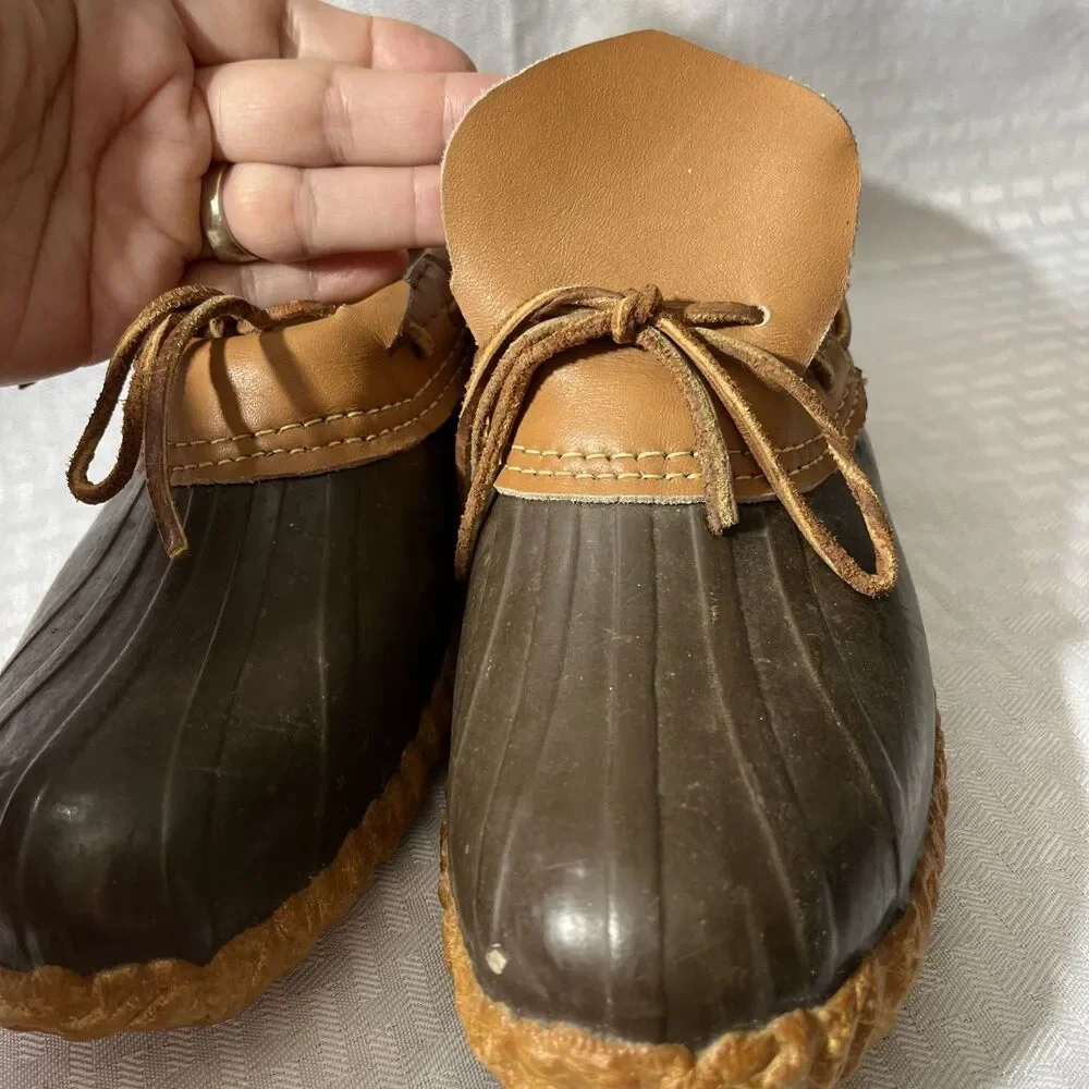 Vintage Sorel Duck Boots Pow Wow Shoes Brown Mens 8 Snow Waterproof